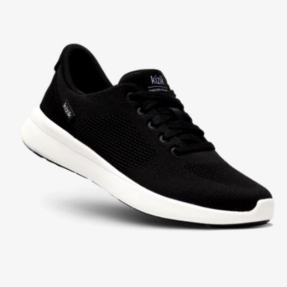 Kizik Women's Black Bright White Lima 2 Running Shoes Size 9.5